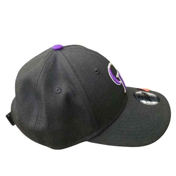 New Era Colorado Rockies Black Jr The League Game 9FORTY Youth Adjustable Hat - Picture 5 of 8